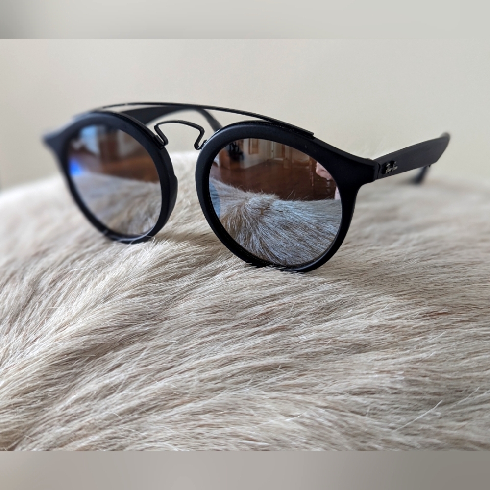  Ray-Ban Gatsby II Black Silver Gradient Flash Sunglasses